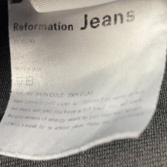 REFORMATION Misa High Waist Skinny Black Preppy Moto Alt Stretch Jeans sz 26 - Picture 7 of 7
